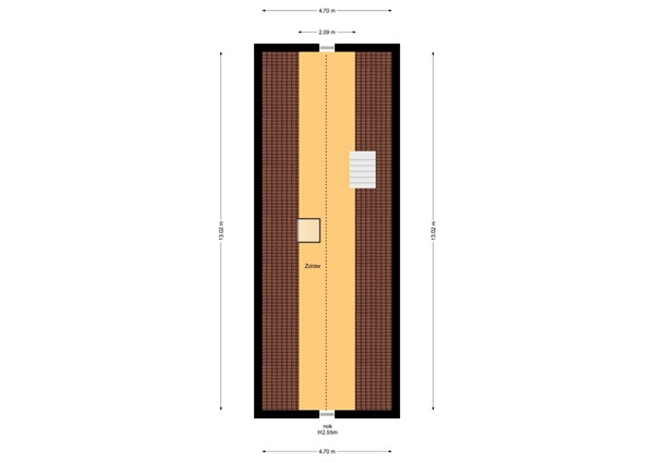 Floorplan - Looistraat 30D, 6582 BC Heumen