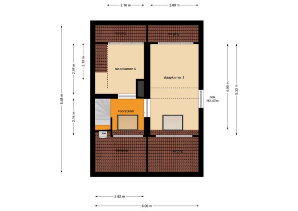 Floorplan - Heilige Stoel 4810, 6601 VS Wijchen