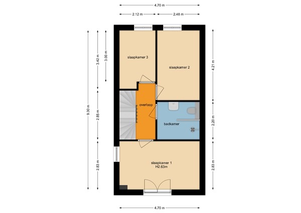 Floorplan - Oude Boterdijk 1A, 6582 AS Heumen