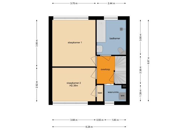 Floorplan - Meidoornhof 14, 6584 BS Molenhoek