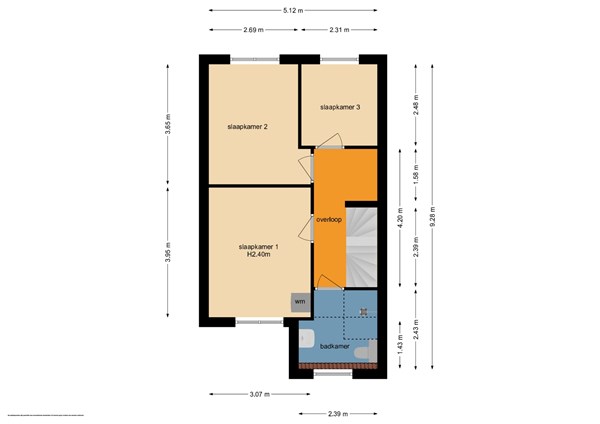 Floorplan - De Hosterd 36, 6582 CB Heumen