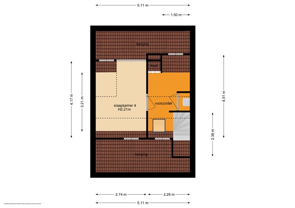 Floorplan - De Hosterd 36, 6582 CB Heumen