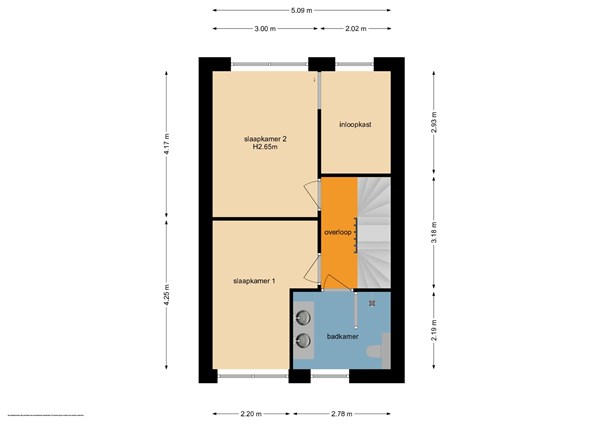 Floorplan - Joannes Van Den Broekstraat 9, 6582 ED Heumen