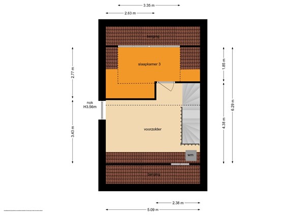 Floorplan - Joannes Van Den Broekstraat 9, 6582 ED Heumen