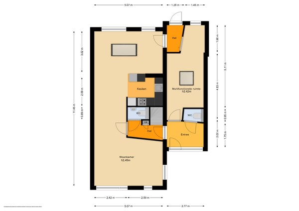 Floorplan - Jonckherenhof 46, 6581 GD Malden