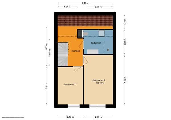 Floorplan - Elsland 1404, 6605 KL Wijchen