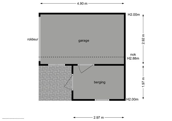 Floorplan - Rozenstraat 28, 6581 XR Malden