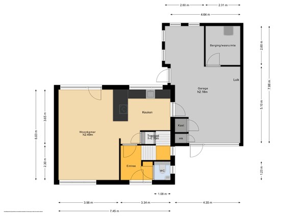 Floorplan - Zilverbergweg 29, 6611 BA Overasselt