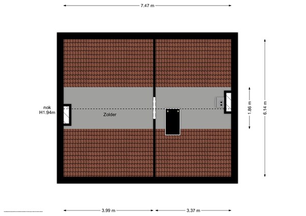 Floorplan - Zilverbergweg 29, 6611 BA Overasselt