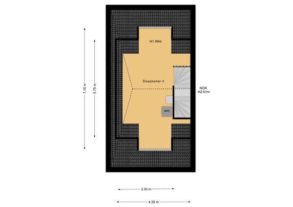 Floorplan - Dorpstraat 20, 6582 AN Heumen