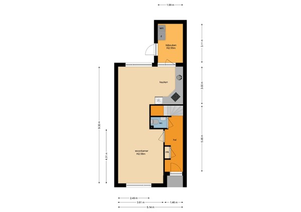 Floorplan - Ringbaan 76, 6584 BC Molenhoek