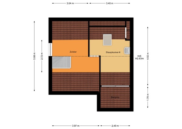 Floorplan - De Hosterd 3, 6582 CA Heumen