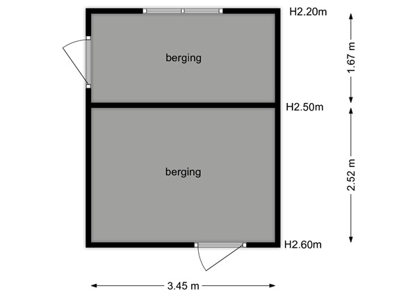Floorplan - Prinses Irenestraat 3, 6611 BG Overasselt