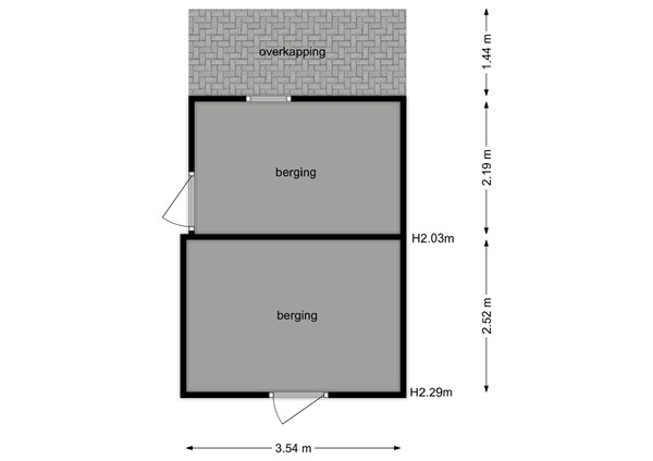 Floorplan - Prinses Irenestraat 23, 6611 BG Overasselt