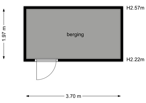Floorplan - Kievitstraat 24, 6611 CG Overasselt