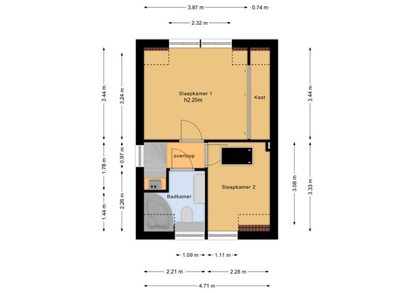 Floorplan - Rijksweg 31, 6581 ED Malden