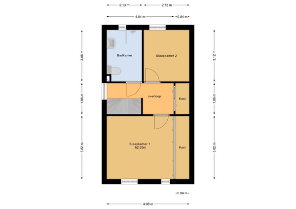Floorplan - Romeinenstraat 1, 6585 XC Mook
