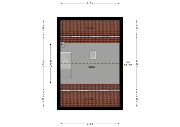 Floorplan - Promenade 149, 6581 BZ Malden