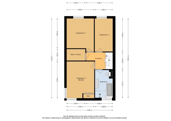 Floorplan - Klaproosstraat 4, 6611 DK Overasselt