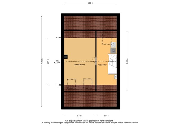 Floorplan - Klaproosstraat 4, 6611 DK Overasselt