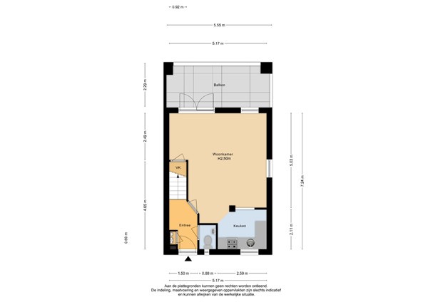 Floorplan - Promenade 101, 6581 BZ Malden