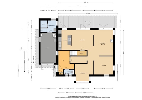 Floorplan - Frankenstraat 14, 6582 CX Heumen