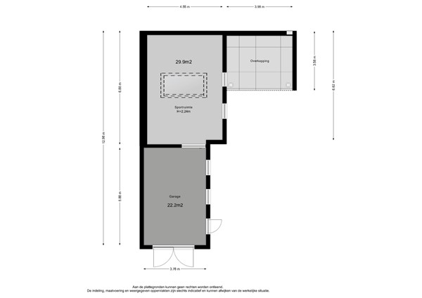 Floorplan - Koningin Wilhelminastraat 37, 6611 BL Overasselt