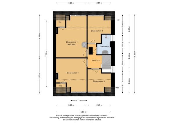 Floorplan - Kapitein Postmalaan 7, 6582 CH Heumen