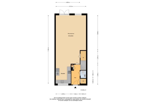 Floorplan - Groesbeekseweg 4, 6585 KG Mook