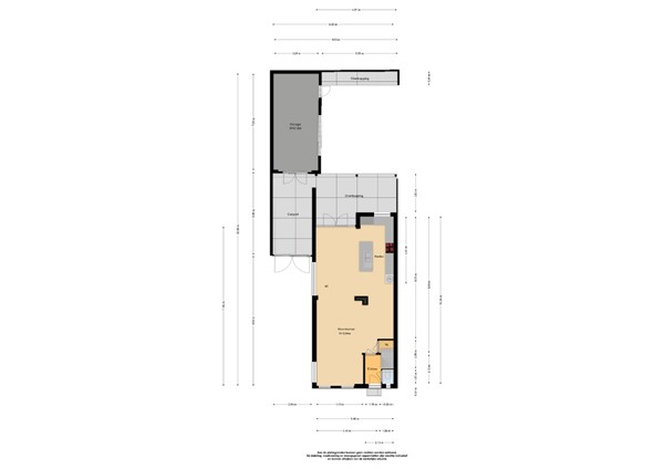 Floorplan - Koningin Wilhelminastraat 21, 6611 BL Overasselt