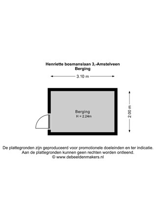 Henriëtte Bosmanslaan 3, 1187 HH Amstelveen - Berging - 2D.jpg