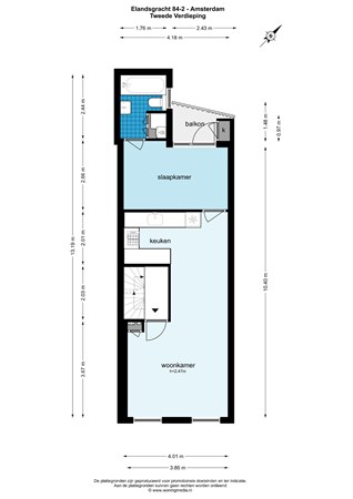 Elandsgracht 84-2, 1016 TZ Amsterdam - Elandsgracht 84-2 - Amsterdam - tweede verdieping - 2d.jpg