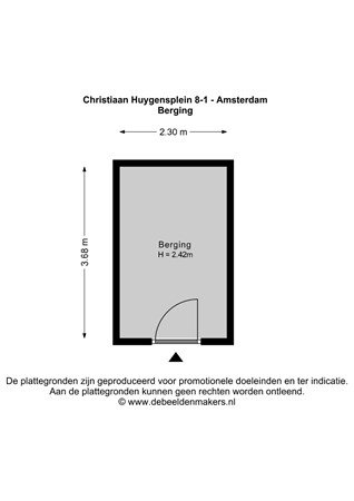 Christiaan Huygensplein 8-1, 1098 RB Amsterdam - Berging - 2D.jpg