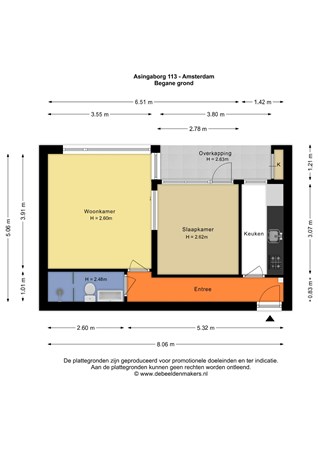 Asingaborg 113, 1082 SG Amsterdam - Begane grond - 2D.jpg