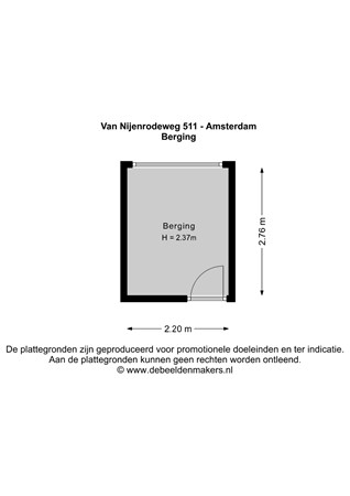 Van Nijenrodeweg 511, 1082 HP Amsterdam - Berging - 2D.jpg