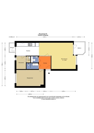 Riouwstraat 79B, 1094 XJ Amsterdam - Tweede verdieping - 2D.jpg