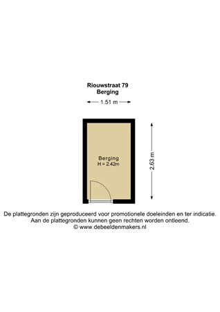 Riouwstraat 79B, 1094 XJ Amsterdam - Berging - 2D.jpg