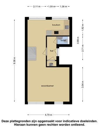 Floorplan - Spankerstraat 6, 2162 LT Lisse
