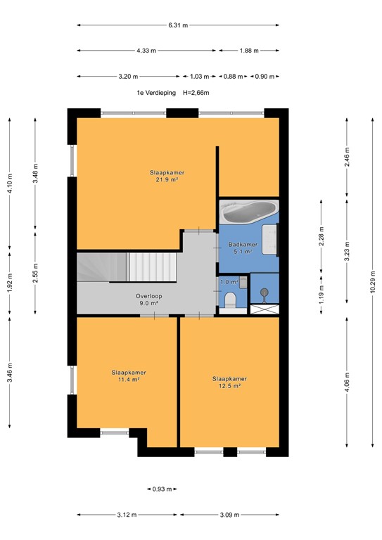 mediumsize floorplan