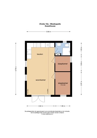 Floorplan - d' Arke 10A, 4361 AX Westkapelle