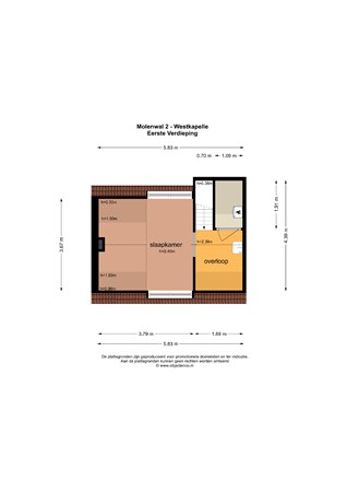 Floorplan - Molenwal 2, 4361 CE Westkapelle
