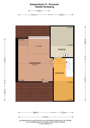 Floorplan - Ampèrestraat 13, 4532 LN Terneuzen