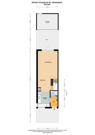 Floorplan - Adriaan Virulystraat 34, 4361 GA Westkapelle