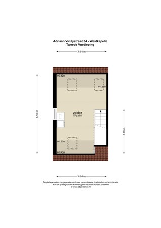 Floorplan - Adriaan Virulystraat 34, 4361 GA Westkapelle