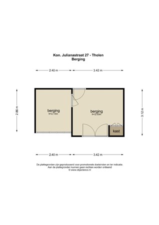 Floorplan - Koningin Julianastraat 27, 4691 GL Tholen