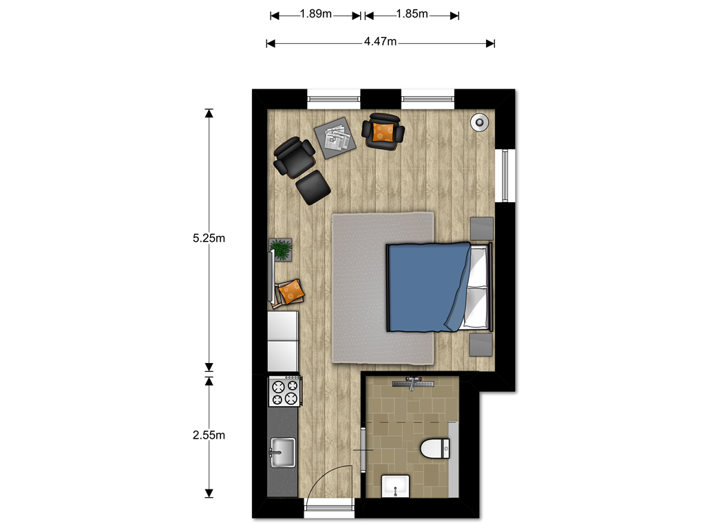 mediumsize floorplan
