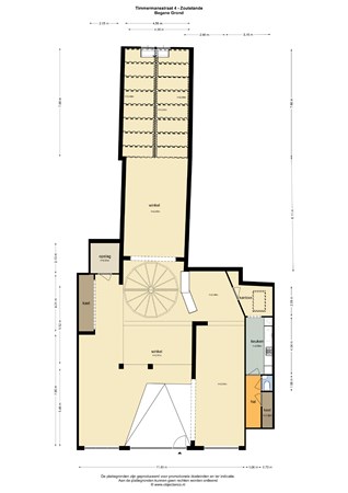 Floorplan - Timmermansstraat 4A, 4374 AS Zoutelande