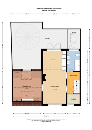 Floorplan - Timmermansstraat 4A, 4374 AS Zoutelande