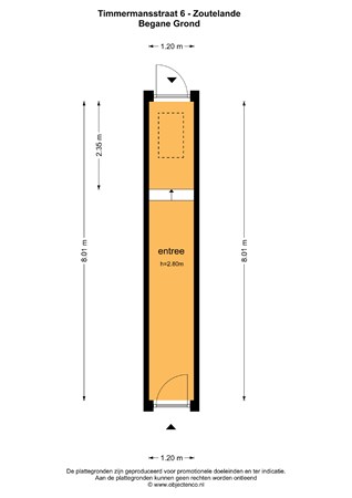 Floorplan - Timmermansstraat 4A, 4374 AS Zoutelande