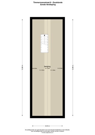 Floorplan - Timmermansstraat 4A, 4374 AS Zoutelande